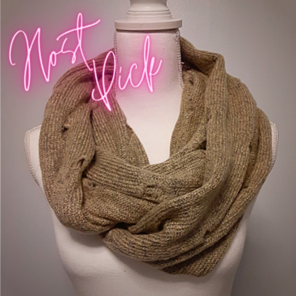 William Rast Infinity Scarf Beige OSFM